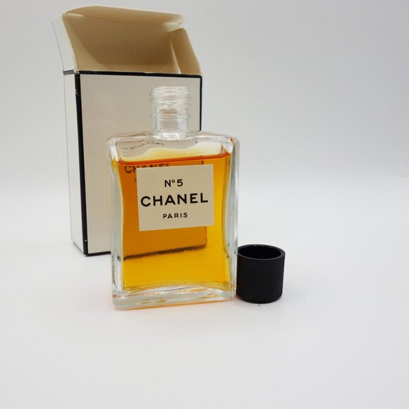 Vintage Chanel No 5 Perfume 1oz/ Size 7 with Original Box - Picture 3 of 8
